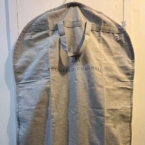BRUNELLO CUCINELLI Garment Bag Cover Travel Beauty Case 100% Cotton New